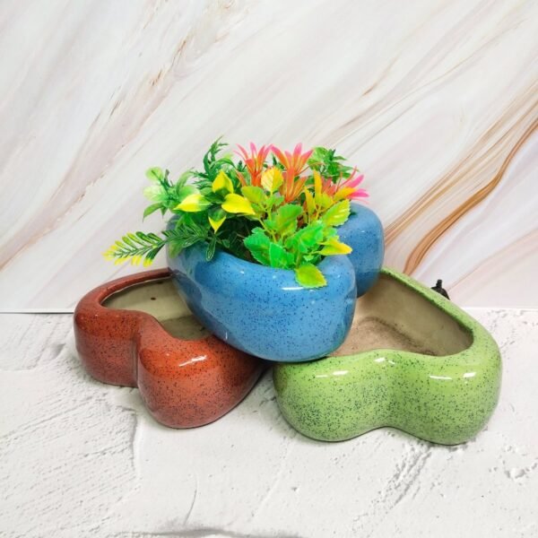 Heart Shape Ceramic Planters Pot - KC1064