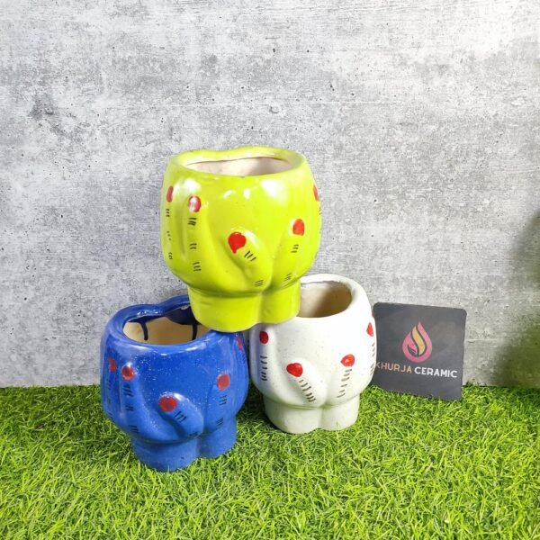 Modern Design Indoor Khurja Ceramic Planter Pots - KC3297