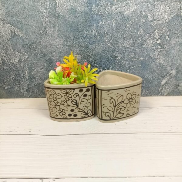 DPAARA HandPainting Tikon Ceramic Planters-DRH1058