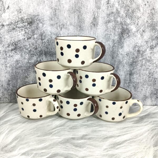 DPAARA Dotted Design Handmace Ceramic Cups-DP4395